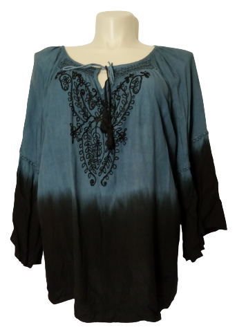 Blue/Black Studio West Blouse