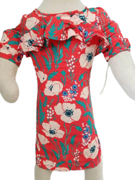 Red/Pink Floral Print Dress