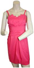Minuet sewn pleats pink dress