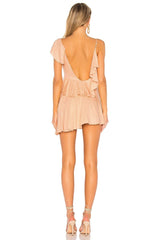 mini dress with ruffles