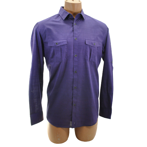 Alfani Men Cassis Warren Long Sleeve Shirt Medium