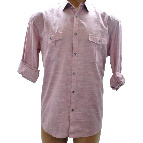 Alfani Men Matte Rose Long Sleeve Shirt Large