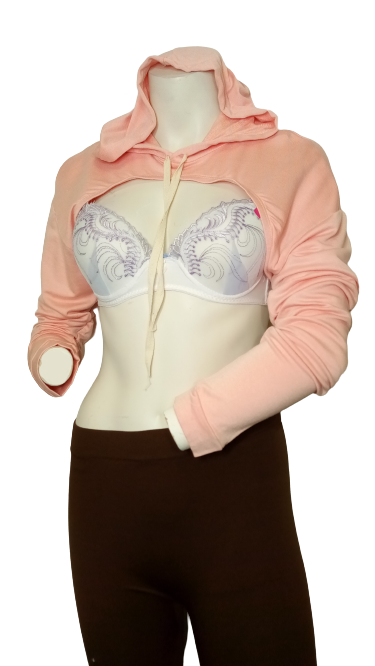 Glitz Pink/Cream Crop Top