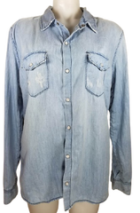 Carmar Denim Shirt with Fringe