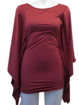 Cleo Apparel Rust 3/4 Sleeve Top
