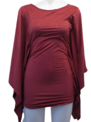 Cleo Apparel Rust 3/4 Sleeve Top
