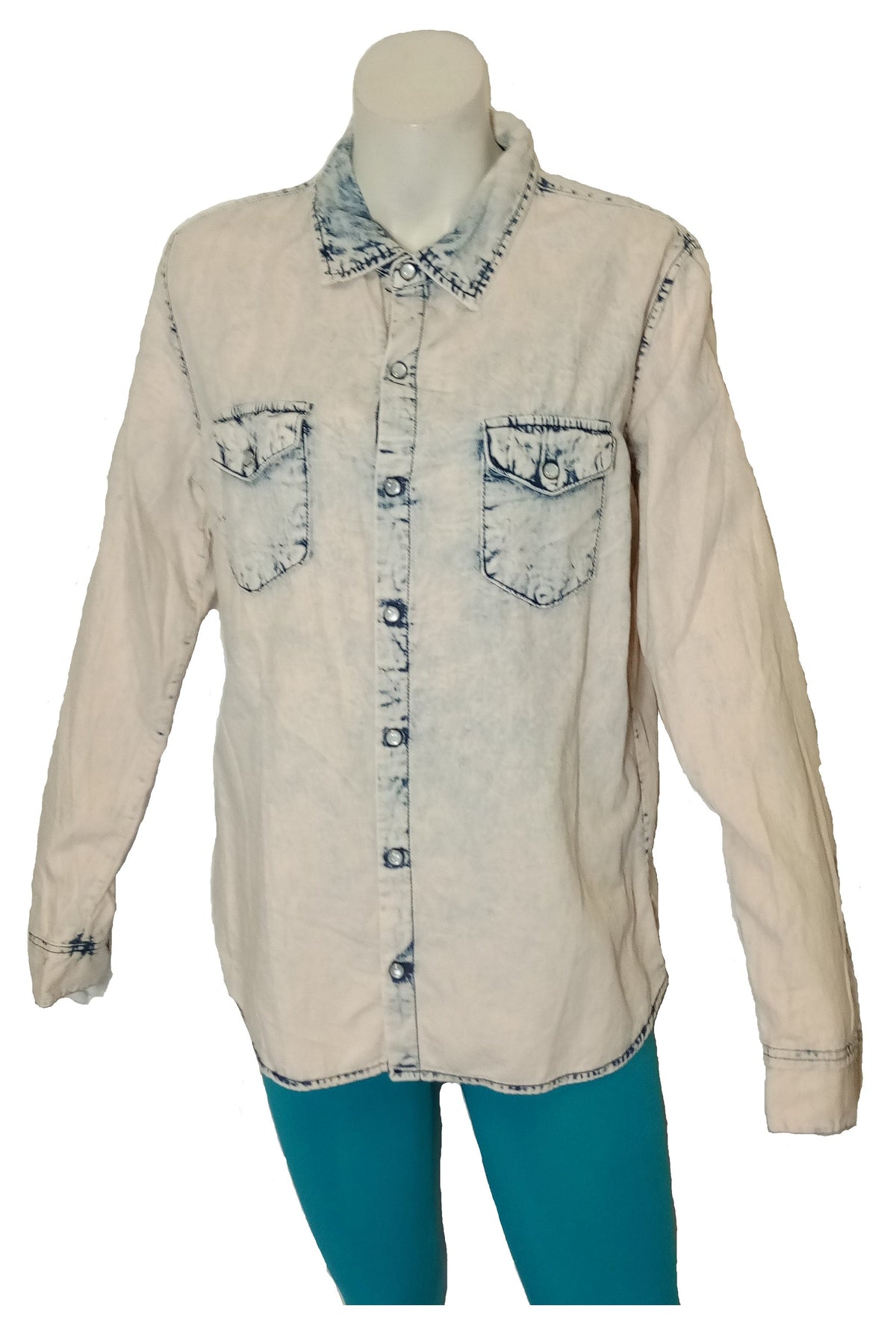 Carmar Denim Long Sleeve Top