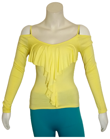Vizio USA Yellow Long Sleeve Top
