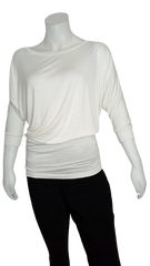Love In Cream 3/4 Sleeve Top
