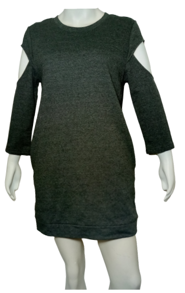 Zenana Outfitters Gray Dress