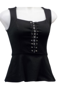 Vizio USA Black Sleeveless Top