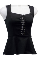 Vizio USA Black Sleeveless Top
