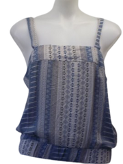 Honey Punch Blue/White Top