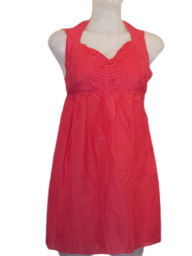 Minuet Salmon Ruffled Dress