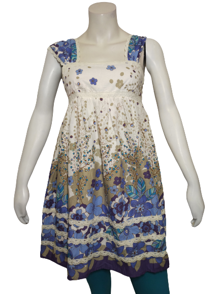 Audrea Blue/White Floral Dress