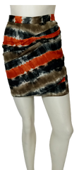 4 Ena Gray/Orange Miniskirt