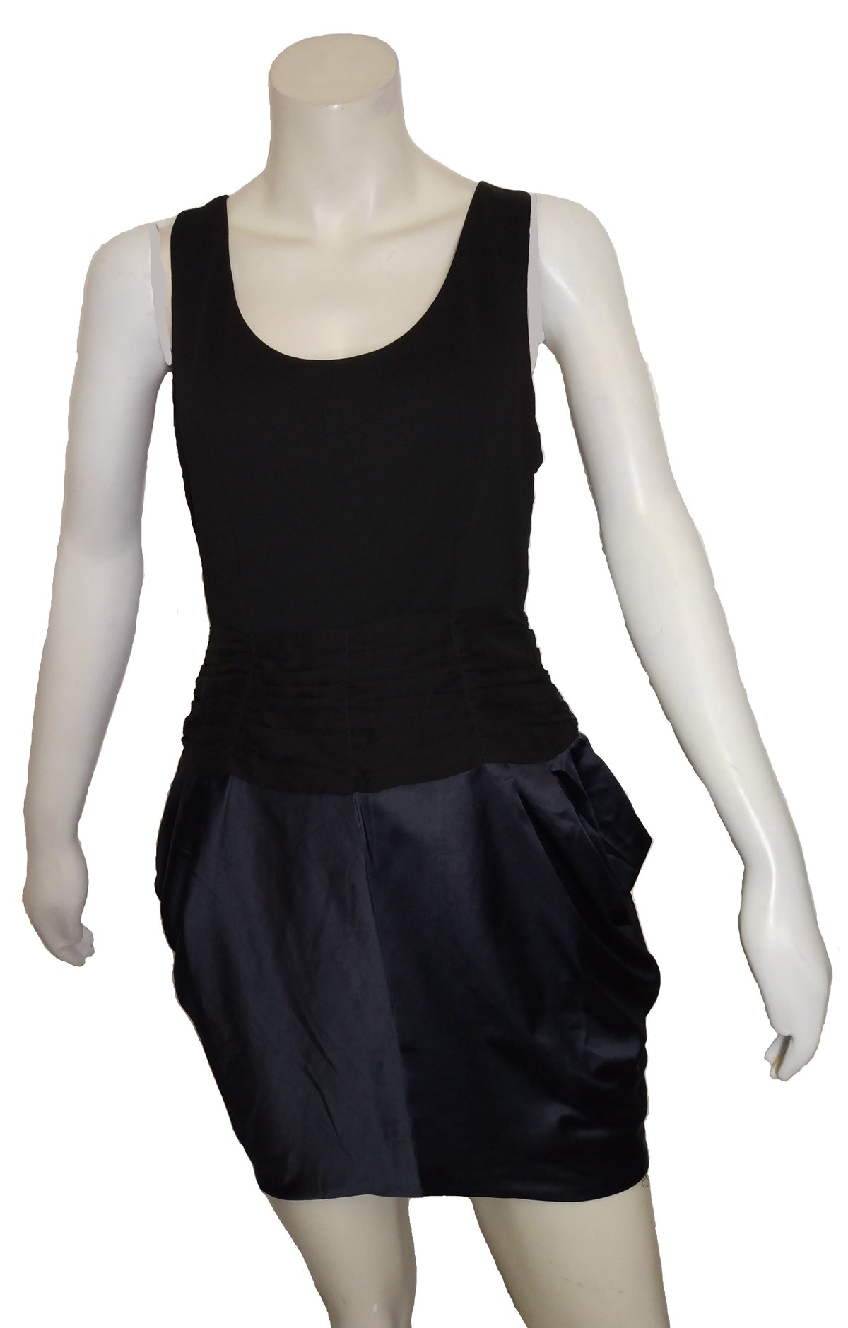 Minuet Black/Navy Layered Dress