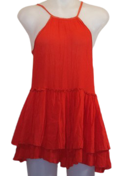 Lulu's Orange Layered Dress
