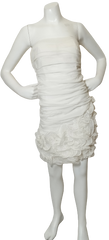 Minuet White Strapless Dress