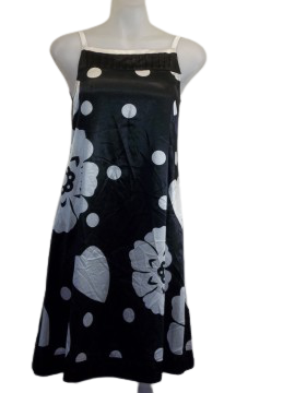 Minuet Black/White Shiny Dress