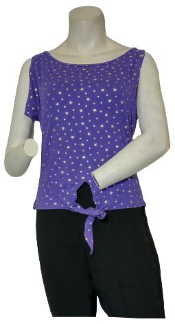 Purple/Gold Yabes Star Blouse