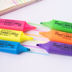 M&G Scented Highlighter 6 colors Yellow/Blue/Green/Purple/Pink/Orange (6 per pack)