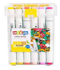 M&G Soft Brush Double-Tip Round Marker 24 colors (1 per pack)